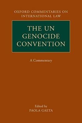 Book cover: The UN Genocide Convention